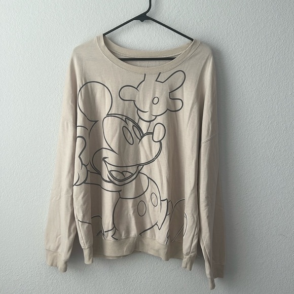 Tops - Juniors Mickey Mouse Crewneck - XL